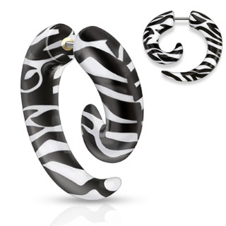 Fake taperspiraal met zebrastrepen
