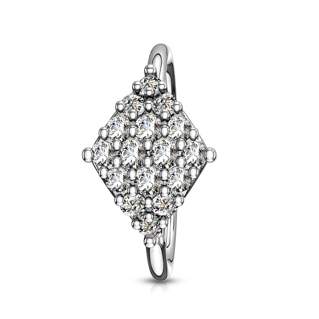 Ring met diamantvormig ontwerp