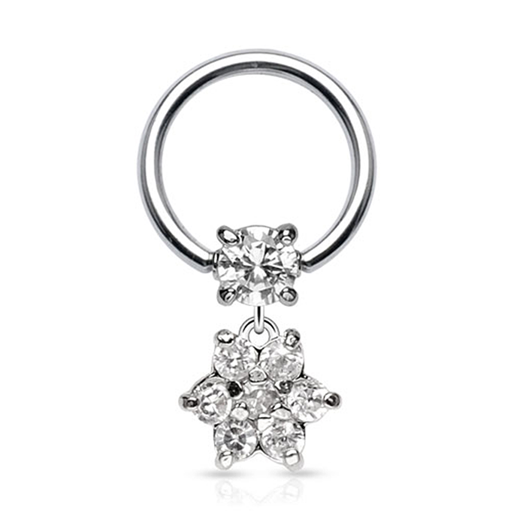 Ring met een bloem