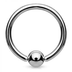 Ball closure ring uit titanium