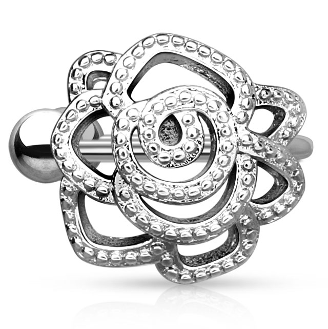 Earcuff met roos